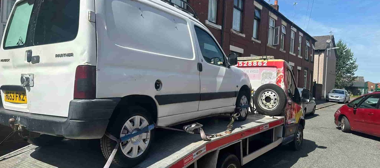 van on end of life truck